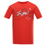 Koszulka męska sportowa cool-dry DAFOT (Kolor Flame Scarlet)