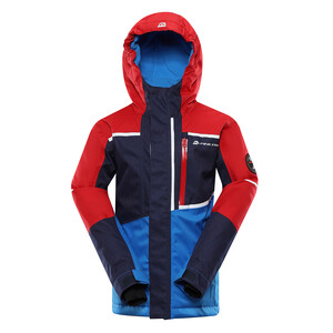 Kurtka dziecięca narciarska z membraną PTX 10000 MELEFO (Kolor Dark Red)