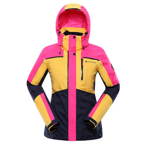 Kurtka damska narciarska z membraną PTX 10000 MALEFA (Kolor Banana)